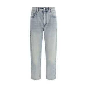 Brunello Cucinelli Blue Cotton Straight-Leg Women's Jeans